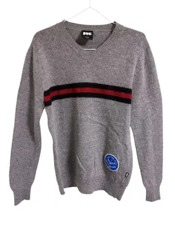 FTC 그레이 V넥 스웨터 FOR THE CITY