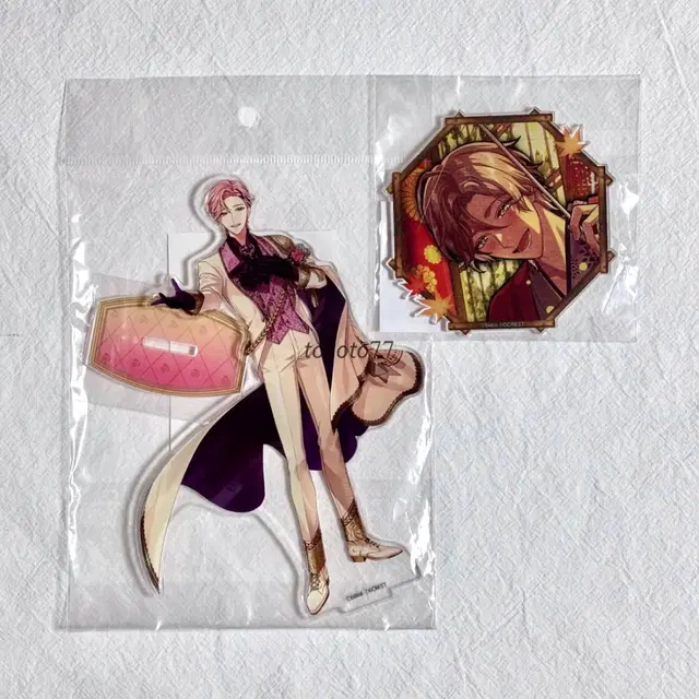 일괄 미개봉 유메쿠로 큐이 아크릴 스탠드 코스터 검은 요정 꿈장인 웨딩