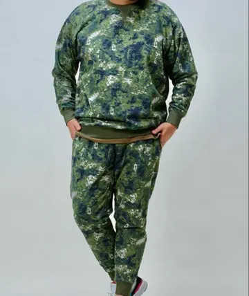 B&T CLUB 맨투맨 상하의 둥근넥 X3 카모플라쥬 [ 셋업 ]