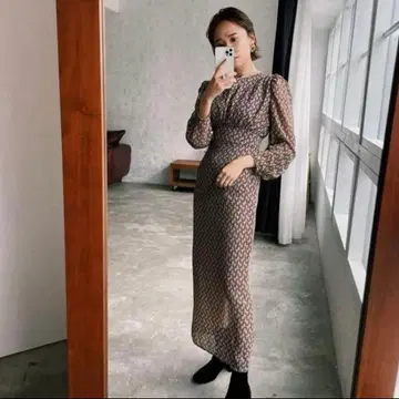 쿤트마르프 링크 리치 패턴 레이디 원피스