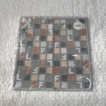 미사용 새상품 페이러 파레타 손수건 실버 그레이 클리어 라벨