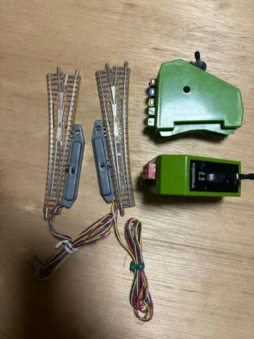 N게이지 전동 포인트 컨트롤러와 레일 세트