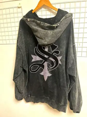 추천 LHP 별주 SupplierR 다크 그레이 풀 집업 후드티