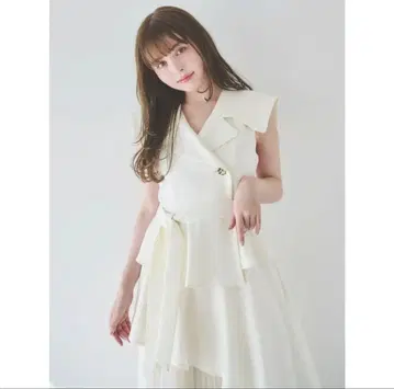 더즈린 슬리브리스 원피스 아이보리 아지메 미나세 사라라