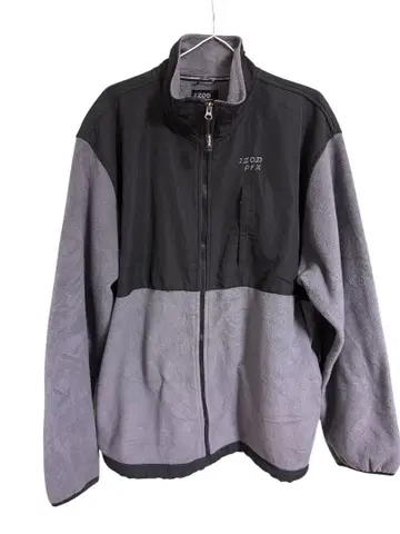 IZOD PERFORMX 플리스 자켓 그레이/블랙 풀 집업
