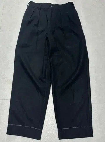 jun 울 투 턱 와이드 팬츠