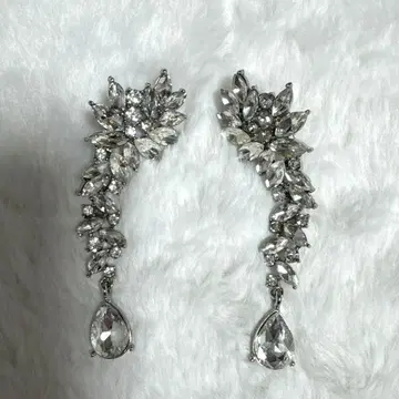 즉시 구매 큐빅 귀걸이, 지르코니아, 실버 익명 배송