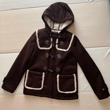 [ 미사용품 ] HushHush 더플 코트 브라운 겨울 여성용 코트