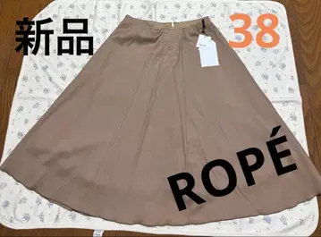 새상품 ROPE 플레어 스커트 베이지 38