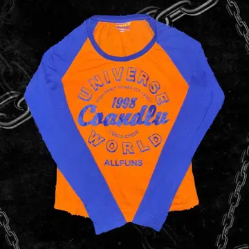 코코루루 래글런 롱 슬리브 T셔츠 헤이세이 Y2K 갸루