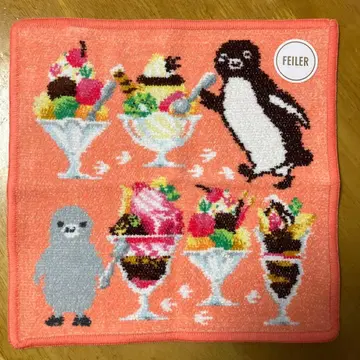 페이러 Suica 펭귄 콜라보 한정판 타월 손수건