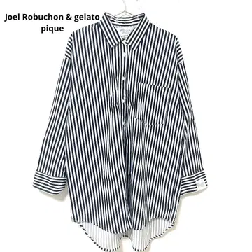 젤라또피케 조엘 로브숑 텐셀 코튼 셔츠 스트라이프 빅