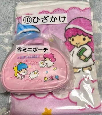키키라라 복권 무릎담요 미니 파우치 세트 산리오 당첨 복권