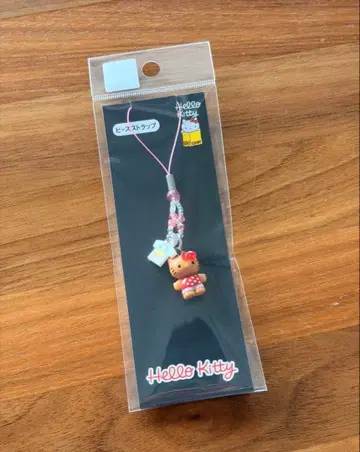 헬로키티전 비즈 스트랩 교토 한정판 일광화상 키티 갱그로키티