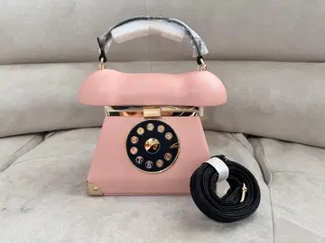 전화기형 숄더백 핑크