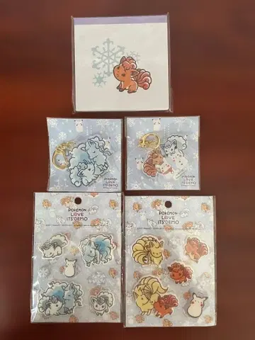 잇츠데모 알로라 로사 푸키먼 키링 씰 메모 묶음 판매