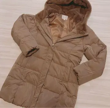 grove 후드 퍼 롱 코트 새상품급 L 사이즈