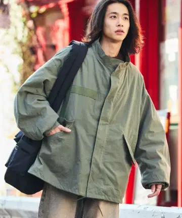 프릭스스토어 23AW 숏 모즈 코트 카키