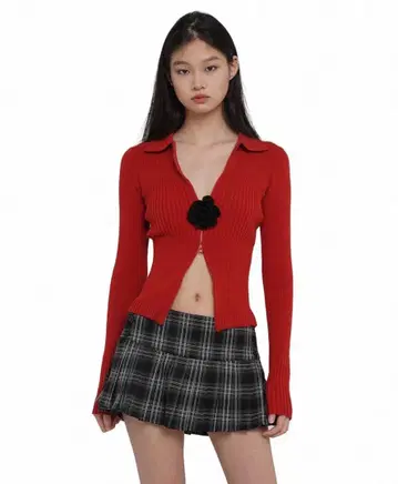 Sweet Chilling 빨간색 긴팔 니트 S