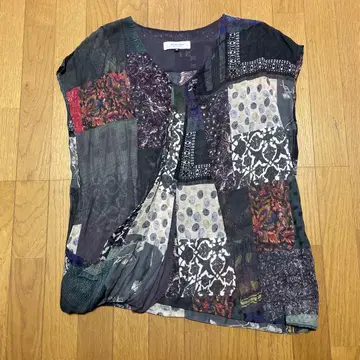 pas de calais 파드칼레 한정판 아이템 실크 쉬폰 튜닉