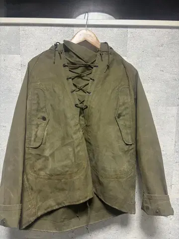 40s US.NAVY 레인 후드티 N-2 데크 후드티 실물 usn