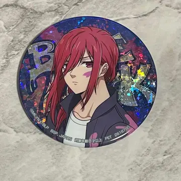 치기리 효마 GIGO 홀로그램 캔뱃지 블루 록