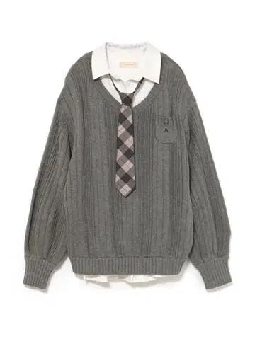 andmary Mimi girls set mini dress gray