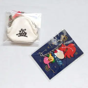 [ 2개 세트 ] 요루시카 도작재연 거울 키링 가마구치 파우치