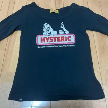 HYSTERIC 블랙 긴팔 치비T