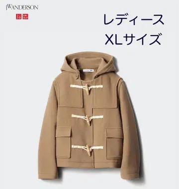 유니클로 JW ANDERSON 울 블렌드 더플 숏코트 XL