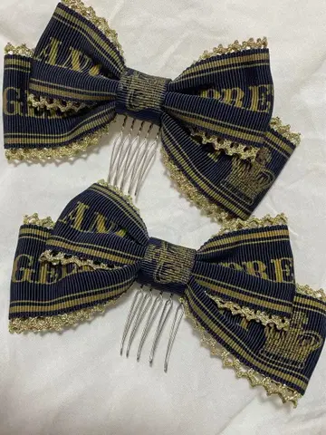 angelicpretty 로고 리본 빗