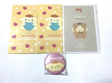 폼폼푸딩 엽서 캔뱃지