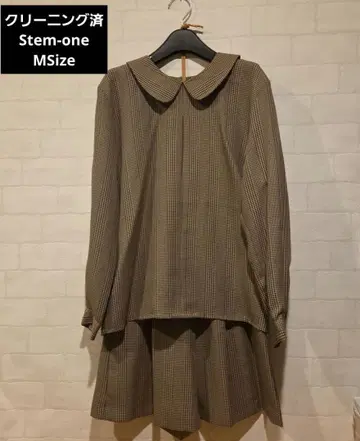 [미사용 근접 클리닝 완료] Stem-one 체크 숏팬츠 셋업