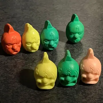 근육맨 지우개 근육맨 헤드 7개 세트 3cm 아마다