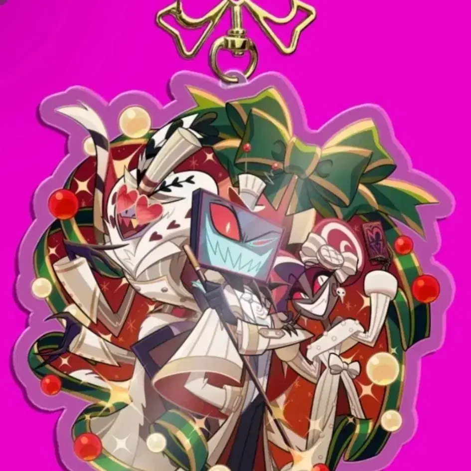 Hazbin Hotel Acrylic Keyring Vees Vox Velvet Valentino Christmas