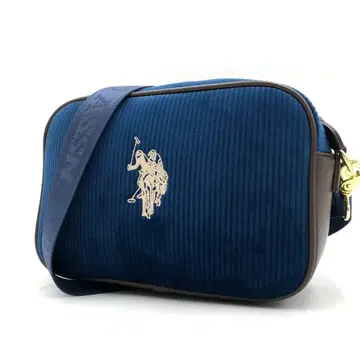 [ 새상품급 ] U.S. POLO ASSN. 코듀로이 숄더백 네이비