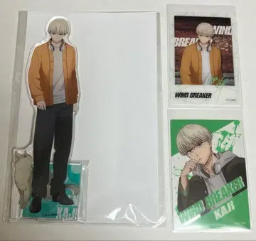 WIND BREAKER 행운 고양이 아크릴 스탠드 카드 카지 렌