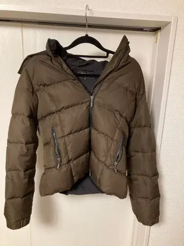 FOXEY 후드 퍼 달린 다운 자켓