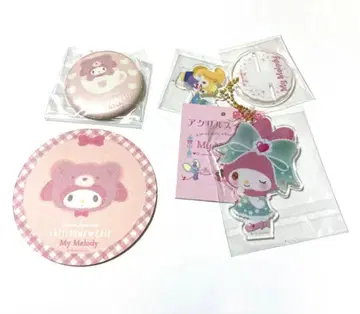 마이멜로디 코스터 캔뱃지 아크릴 스탠드