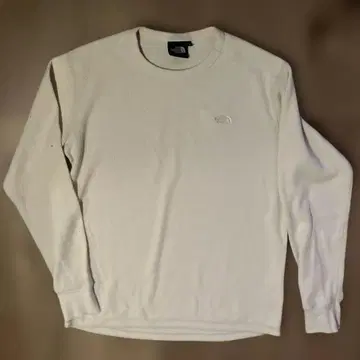 THE NORTH FACE 화이트 긴팔 티셔츠 S
