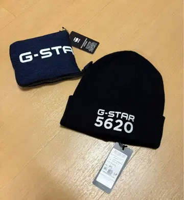 미사용 새상품 G-STAR 5620 블랙 니트 모자와 에코백 세트