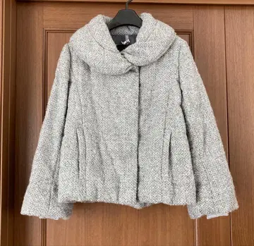 언타이틀 숏 다운 자켓 그레이 S