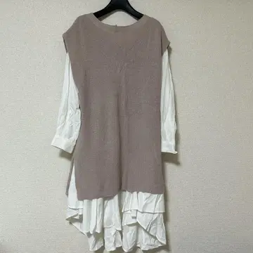 WILLSELECTION 니트 레이어드 원피스