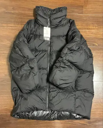 미사용 새상품 유니클로 유 오버 사이즈 다운 자켓 블랙 XL 울트라 웜