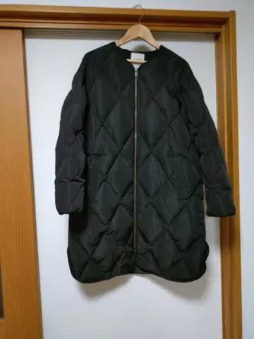 ACUTA 퀼팅 롱 다운 자켓