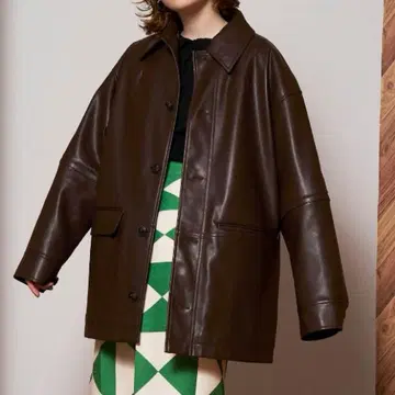 MAISON SPECIAL 비건 가죽 2WAY 충전솜 블루종