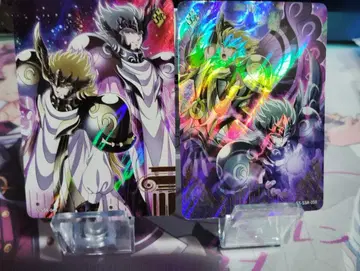 세인트 세이야 쌍둥이 신 타나토스 휴프노스 트레이딩 카드 2장 해외 공식