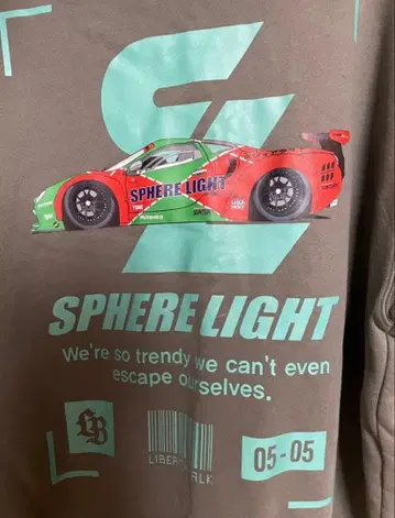 [ 오토 살롱 한정판 새상품급 ] SPHERE LIGHT 레이싱카 후드티