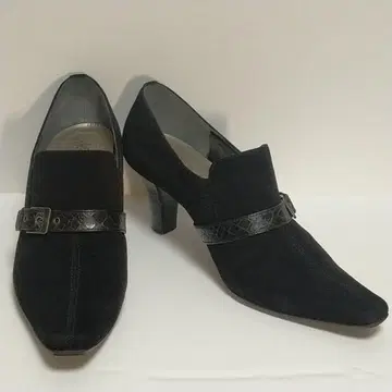 NEO IMAGIO 펌프스 23.5cm 스웨이드 느낌 블랙 일본제 F42