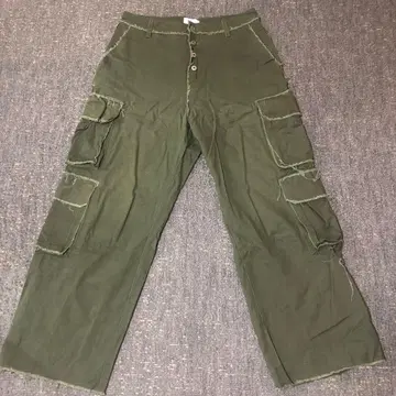 FTW 배기 카고 팬츠 카키 밀리터리